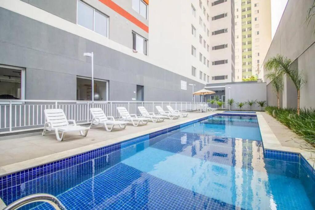 Novo Studio Zafira Metro Bras C/ Piscina Sao Paulo Bagian luar foto